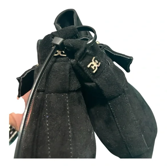 Sam Edelman, Mandi, Black Ankle Booties with Curved Heel - Picture 6 of 8